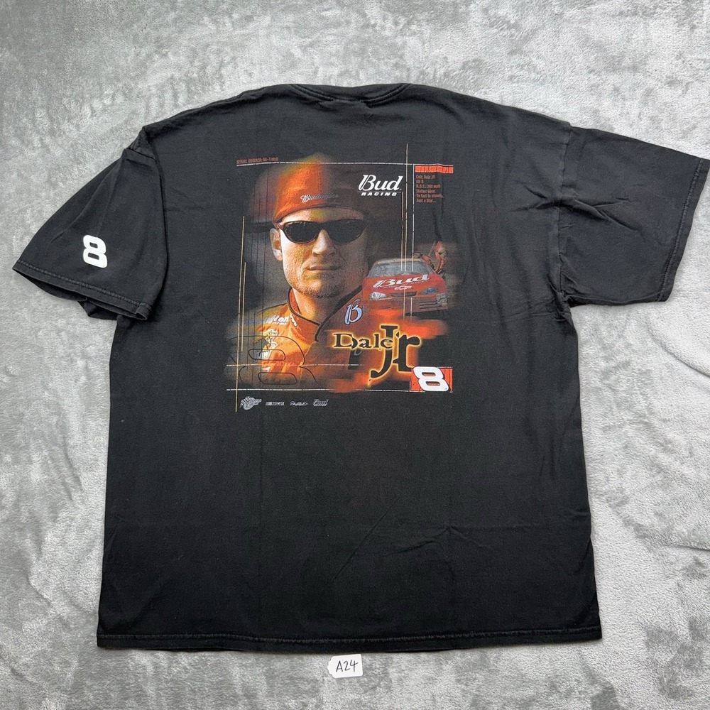 Dale Earnhardt Junior Winners Circle Black  Racing Shirt Mens Size XXL